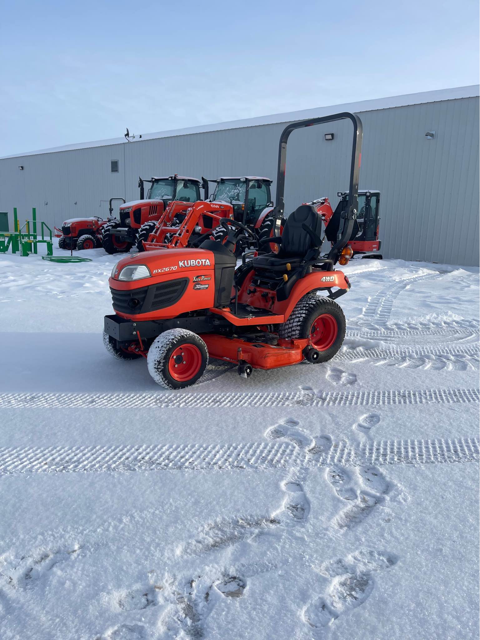 2013 Kubota BX2670, 276 Original hours, 1 owner unit, 4x4 2 speed