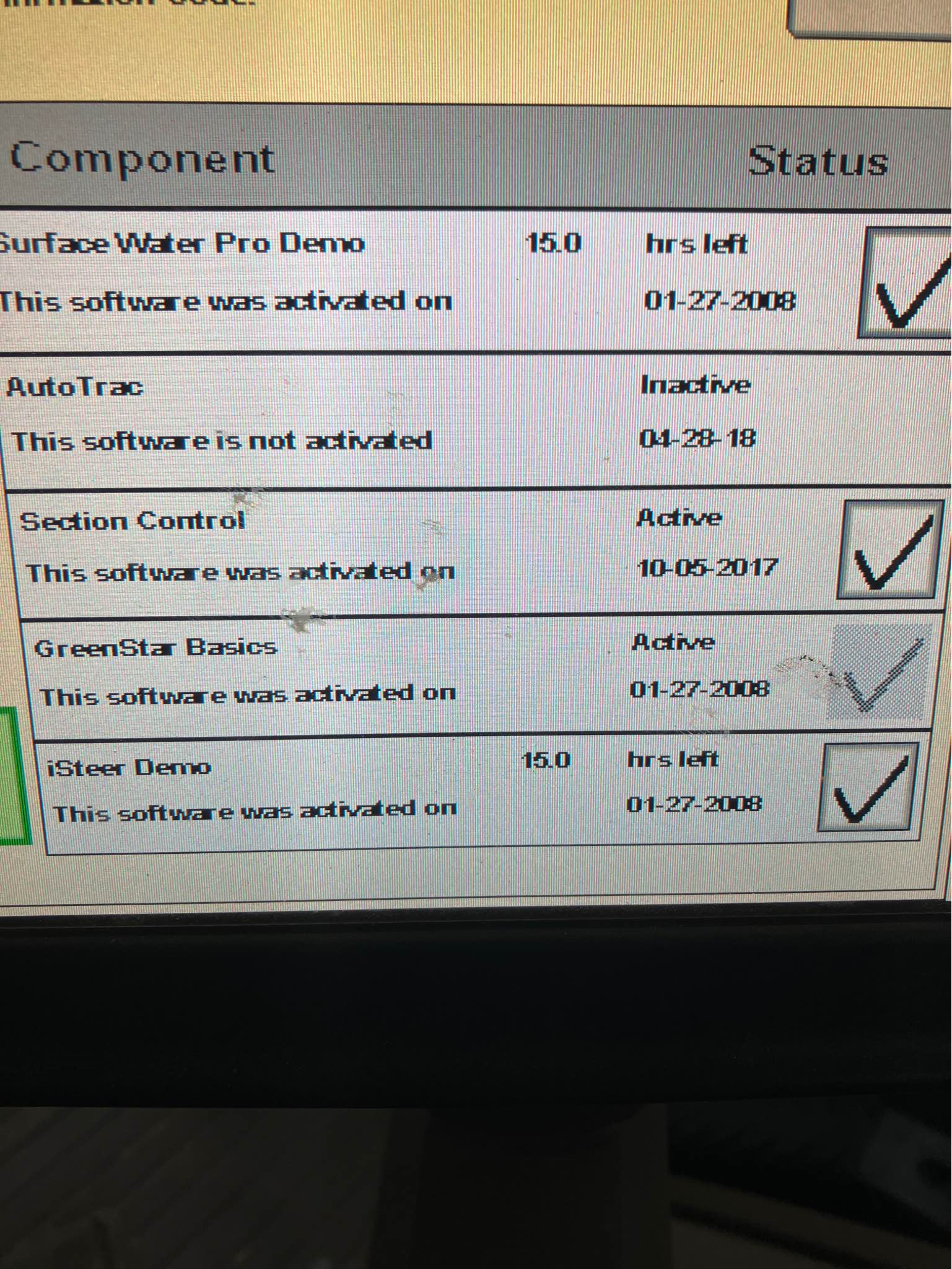 Autotrac and section control Machine Bluebook